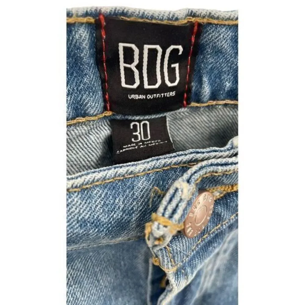 BDG urban Outfitters Higheise Wideleg Light Wash Denizm Jeans Womans 30L‎